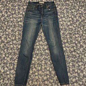 Madewell high rise skinny jean